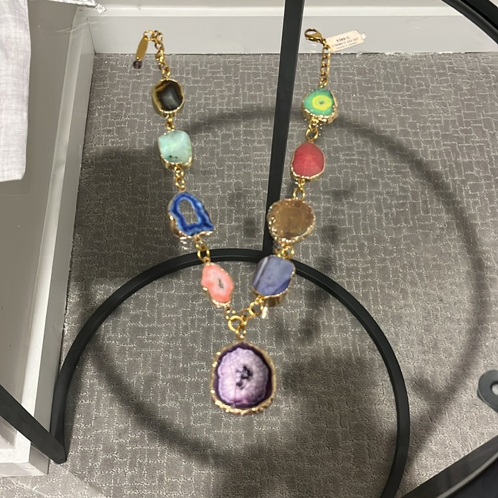 Geode Necklace - Multicolor - Picture 3 of 4